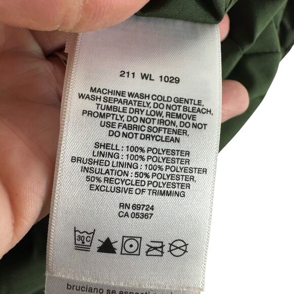 Columbia Green Full Zip Insulated Faux Fur Collar Puffer Vest Women's Size XL - Picture 7 of 7